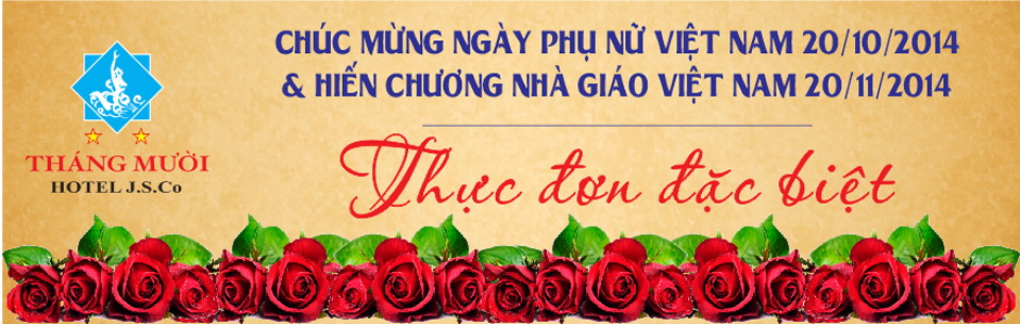 Tháng Mười - Khuyến mãi ngày phụ nữ Việt Nam