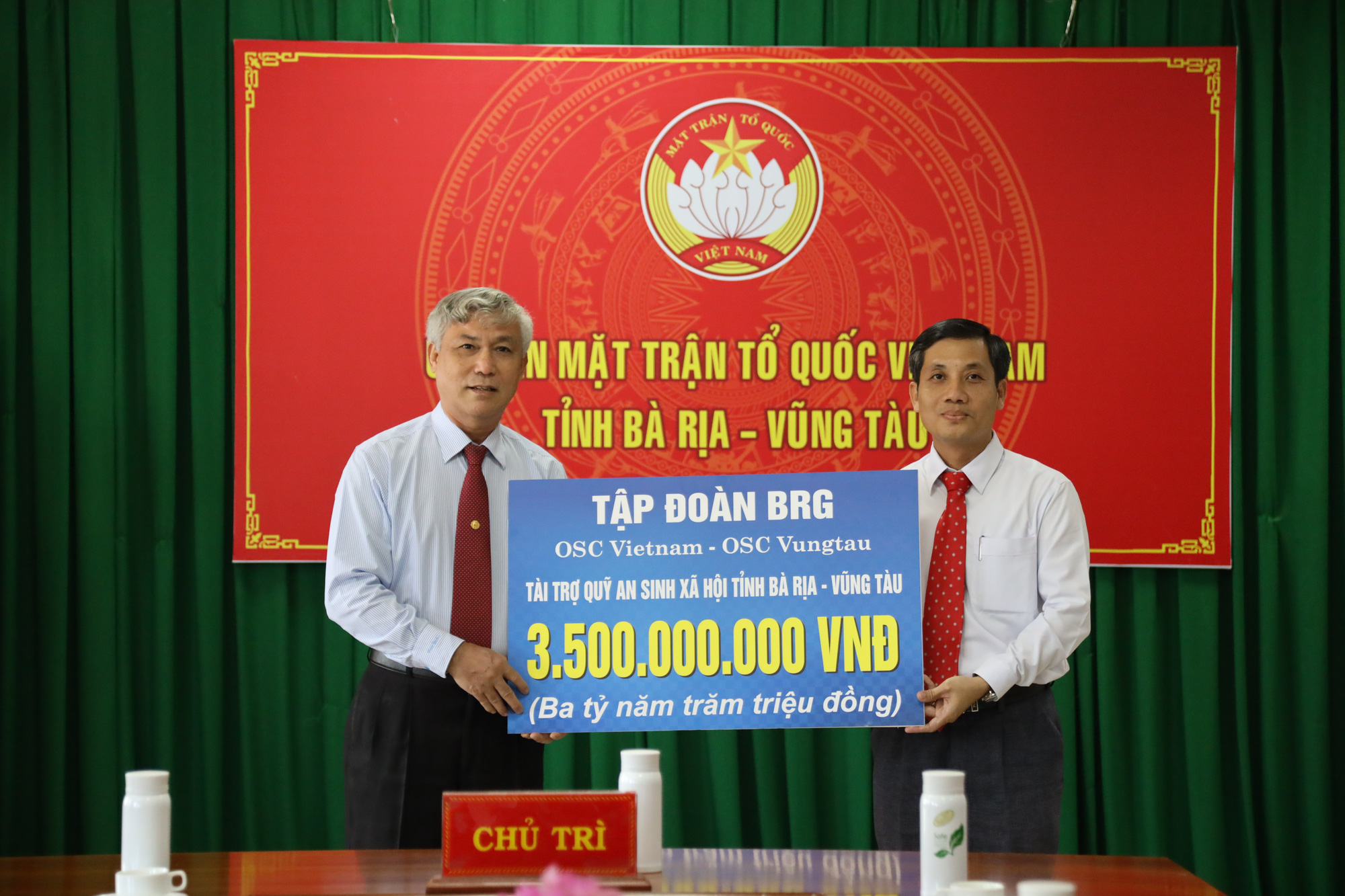 OSC Việt Nam tài trợ 3,5 tỷ đồng cho Quỹ An sinh xã hội tỉnh Bà Rịa – Vũng Tàu